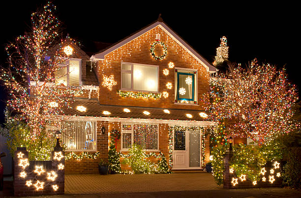 Festive Christmas lights